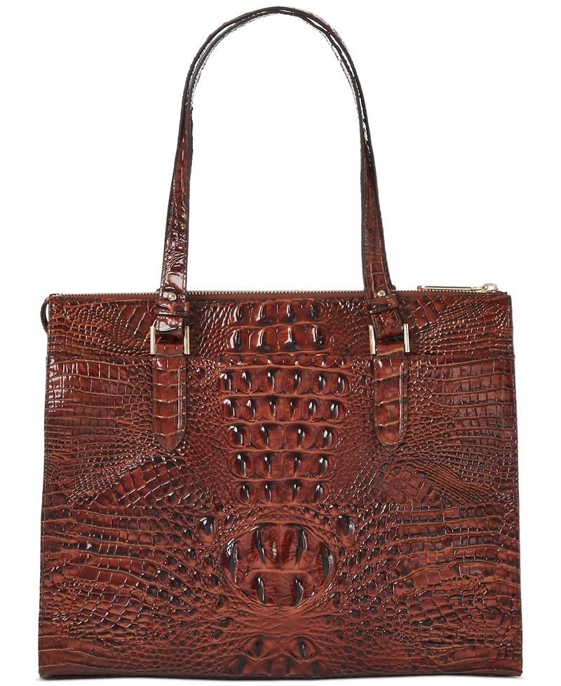Brahmin Anywhere Melbourne Embossed Leather Tote