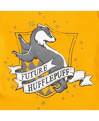 Harry Potter Baby Boys Gryffindor Hufflepuff Ravenclaw Baby Bodysuit Pants and Hat 3 Piece Outfit Set Newborn to