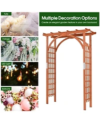Garden Archway Arch Lattice Trellis Pergola for Climbing Plants and Outdoor Wedding Bridal Decor