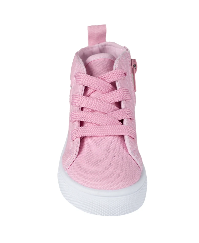 Bebe Toddler Girls Embroidered Sequin Sneakers