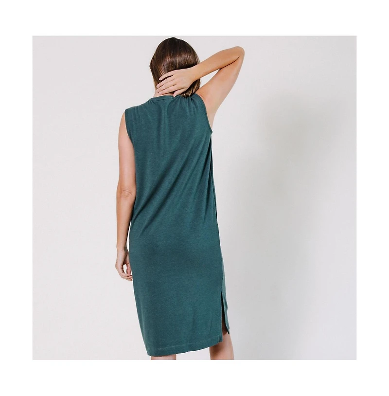 Poplinen Plus Size Sophie Organic Cotton + Tencel Tank Dress