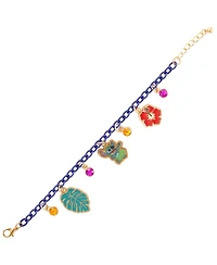 Disney Lilo & Stitch Purple Chain Charm Bracelet