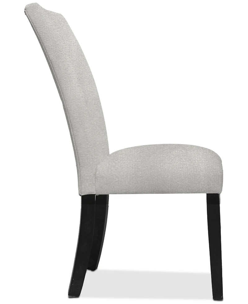 Kellet Grey Velvet Side Chair, Created for Macy's