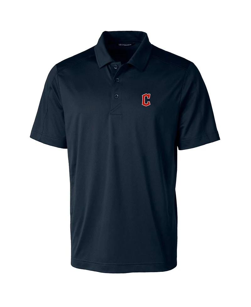 Cutter & Buck Men's Navy Cleveland Guardians Prospect Textured Stretch Polo