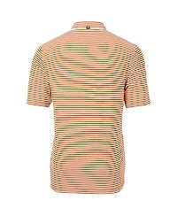 Cutter & Buck Men's Auburn Tigers Throwback Logo Virtue Eco Pique Stripe Polo