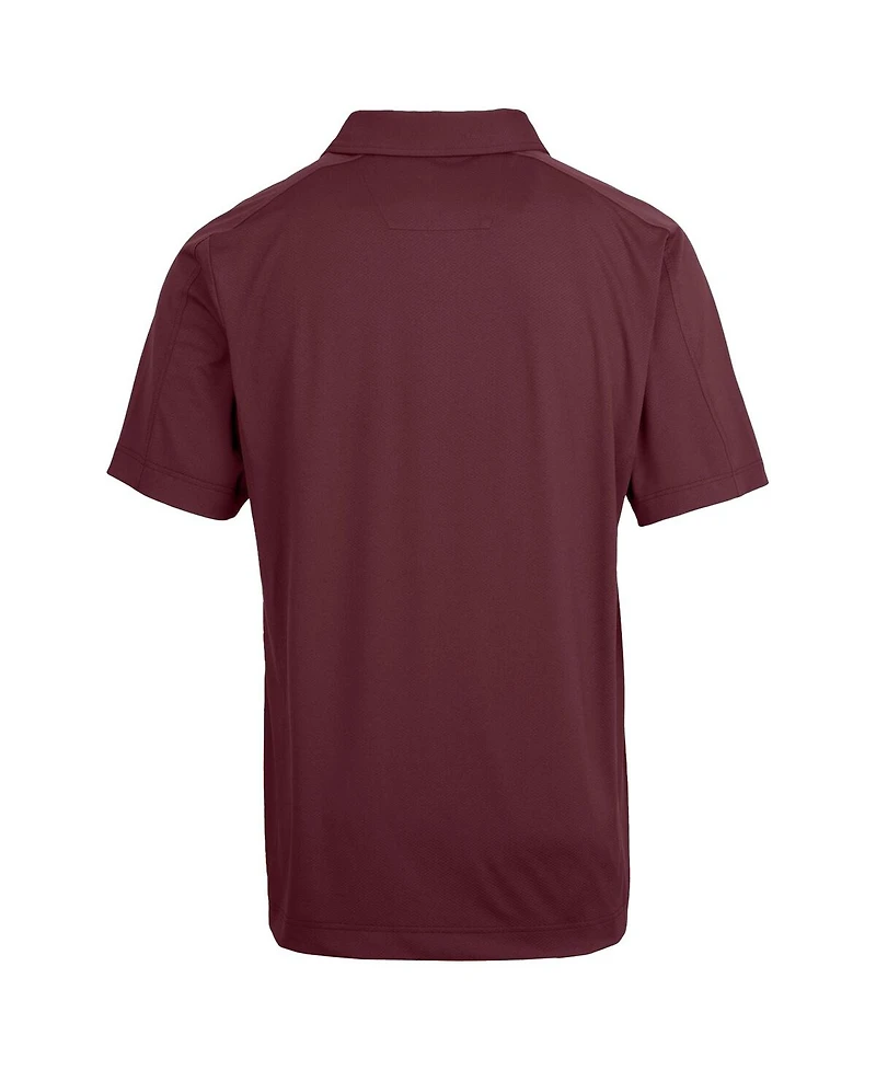 Cutter & Buck Virginia Tech Hokies Primary Team Logo Prospect Textured Stretch Polo