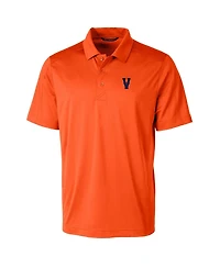 Cutter & Buck Orange Virginia Cavaliers Vintage Primary Team Logo Prospect Textured Stretch Polo