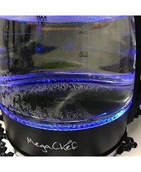 MegaChef 1.8 Quart Glass and Stainless Steel Electric Tea Kettle