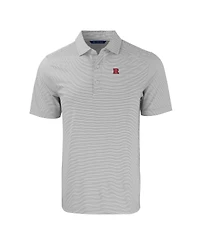 Cutter & Buck Men's Rutgers Scarlet Knights Forge Eco Double Stripe Stretch Polo