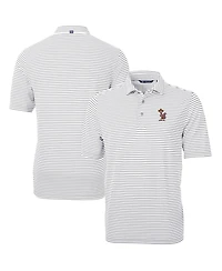 Cutter & Buck Men's Minnesota Golden Gophers Vault DryTec Virtue Eco Pique Stripe Polo