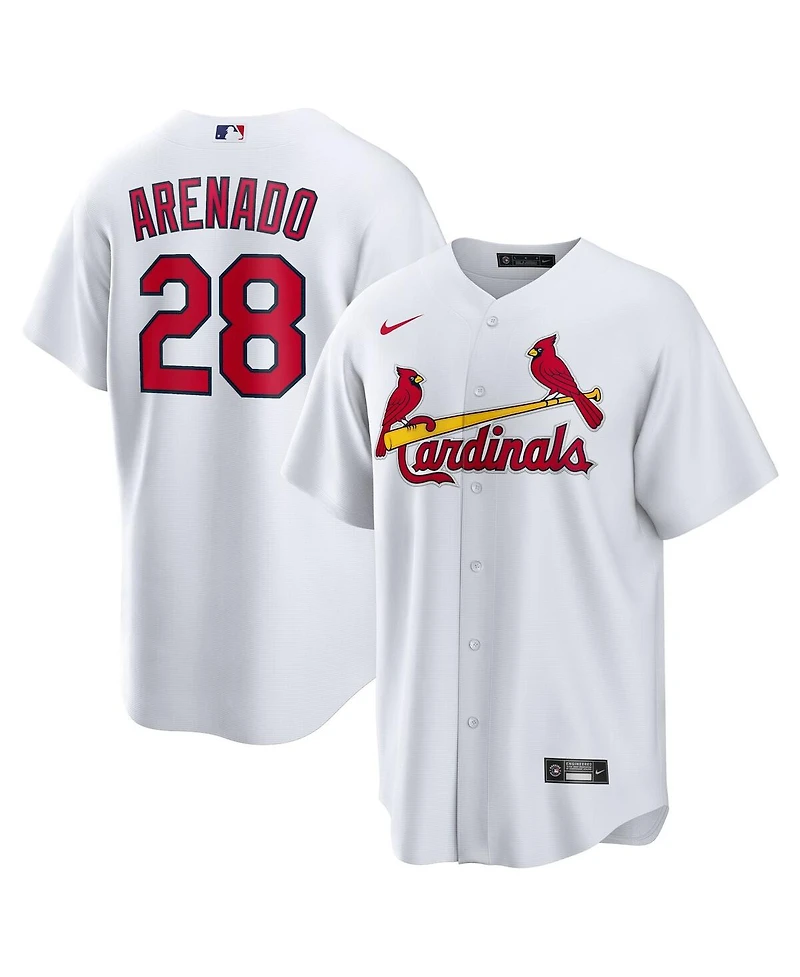 Nike Men's Nolan Arenado White St. Louis Cardinals 2024 Home Replica Jersey
