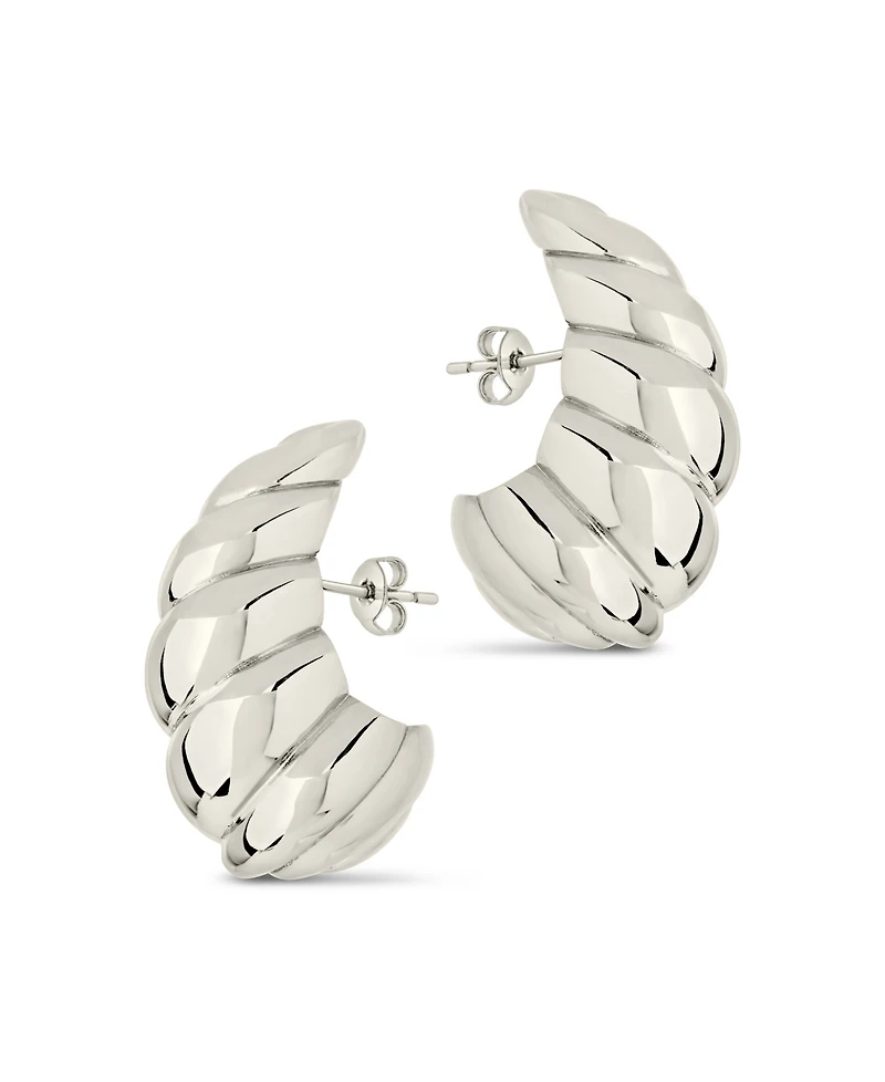 Sterling Forever Bobine Statement Stud Earrings