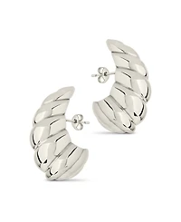 Sterling Forever Bobine Statement Stud Earrings