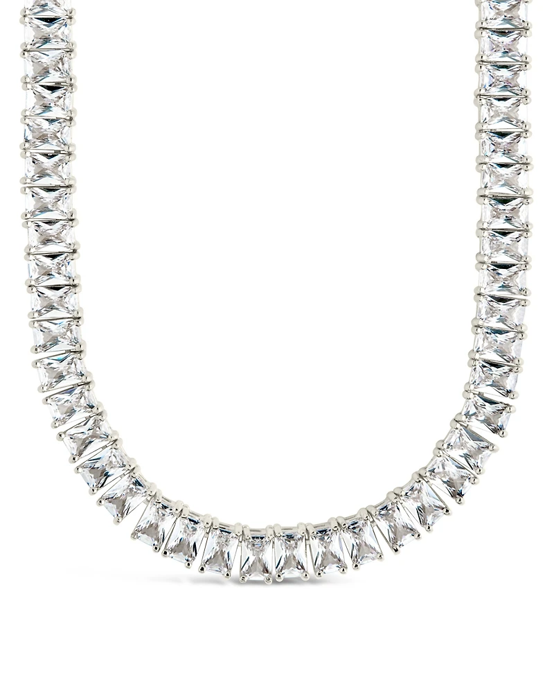 Sterling Forever Marisol Cubic Zirconia Tennis Necklace