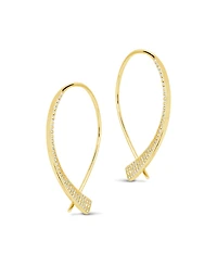 Sterling Forever Carlotta Cubic Zirconia Threader Earrings