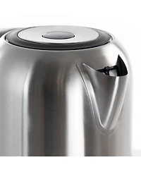 MegaChef 1.7 Quart Stainless Steel Electric Tea Kettle With 5 Preset Temps