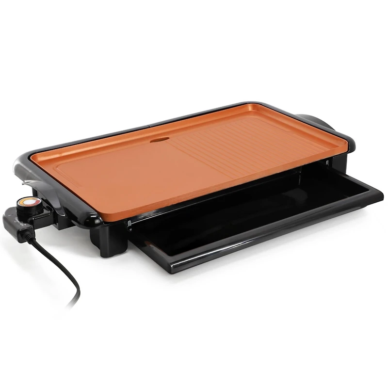 MegaChef 18.89 Inch Electric Grill/Griddle with Copper Coating