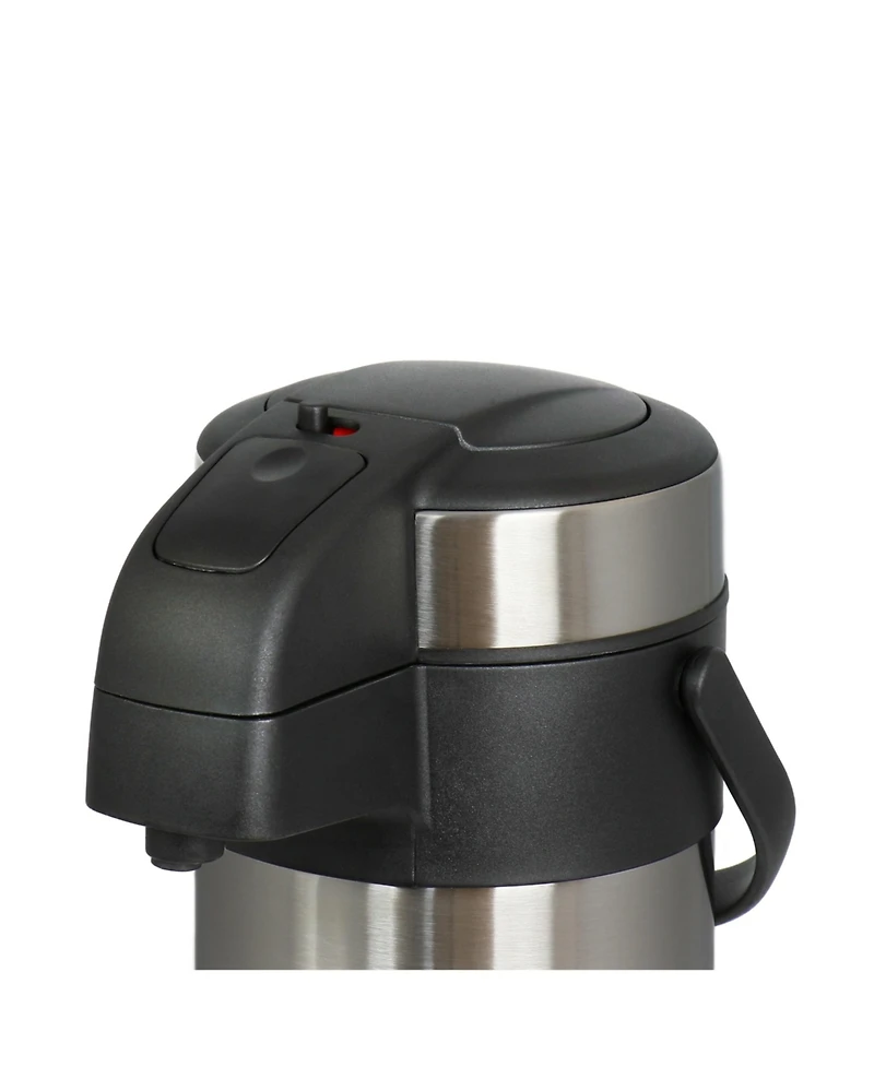 MegaChef 3 Quart Stainless Steel Vacuum Body Pump Cap Air Pot