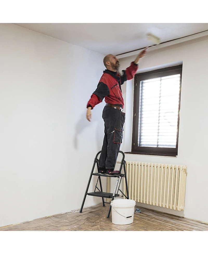 2-Step Ladder with Wide Anti-Slip Pedal
