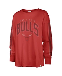 '47 Brand Women's Red Chicago Bulls Tomcat Long Sleeve T-Shirt