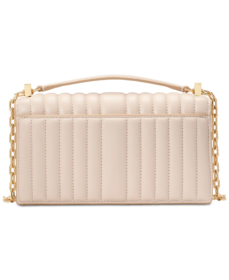 kate spade new york Deco Quilted Leather Mini Flap Chain Crossbody Bag