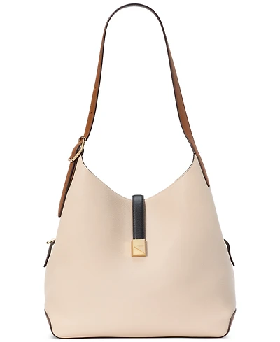 kate spade new york Deco Large Pebbled Leather Shoulder Bag