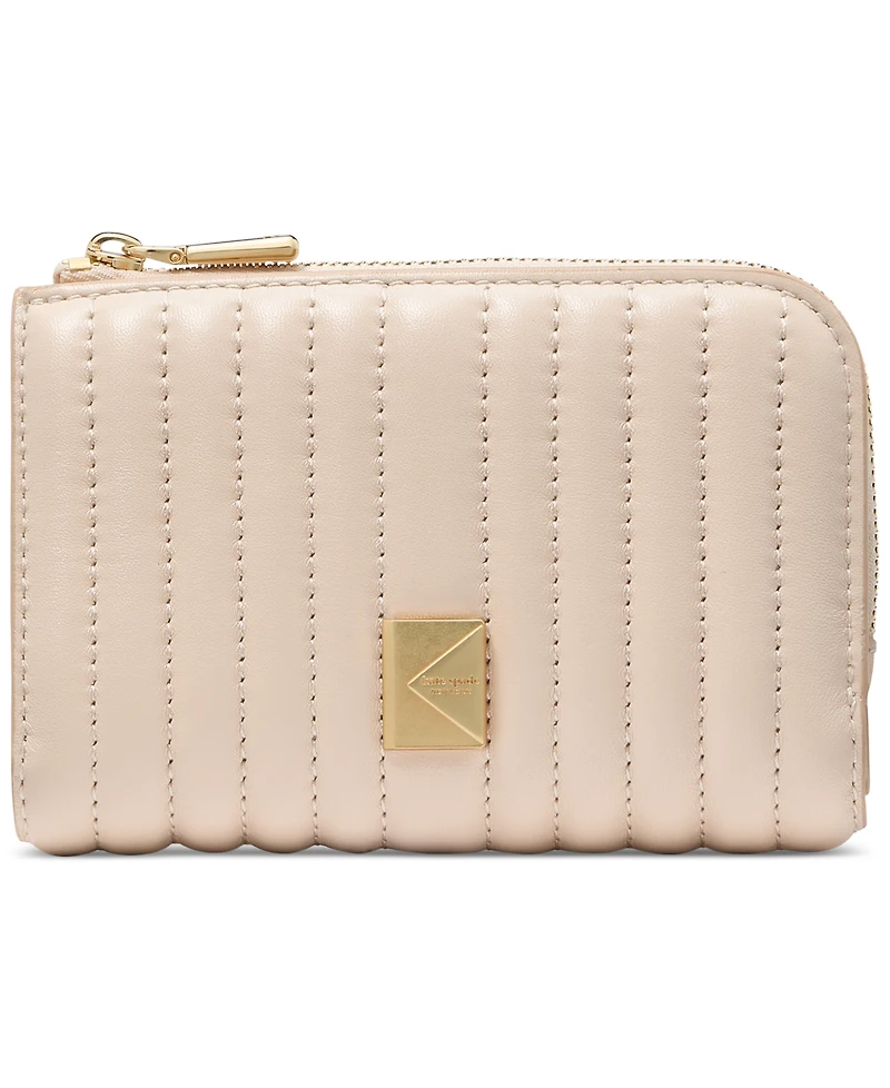 kate spade new york Deco Quilted Leather Compact Wallet