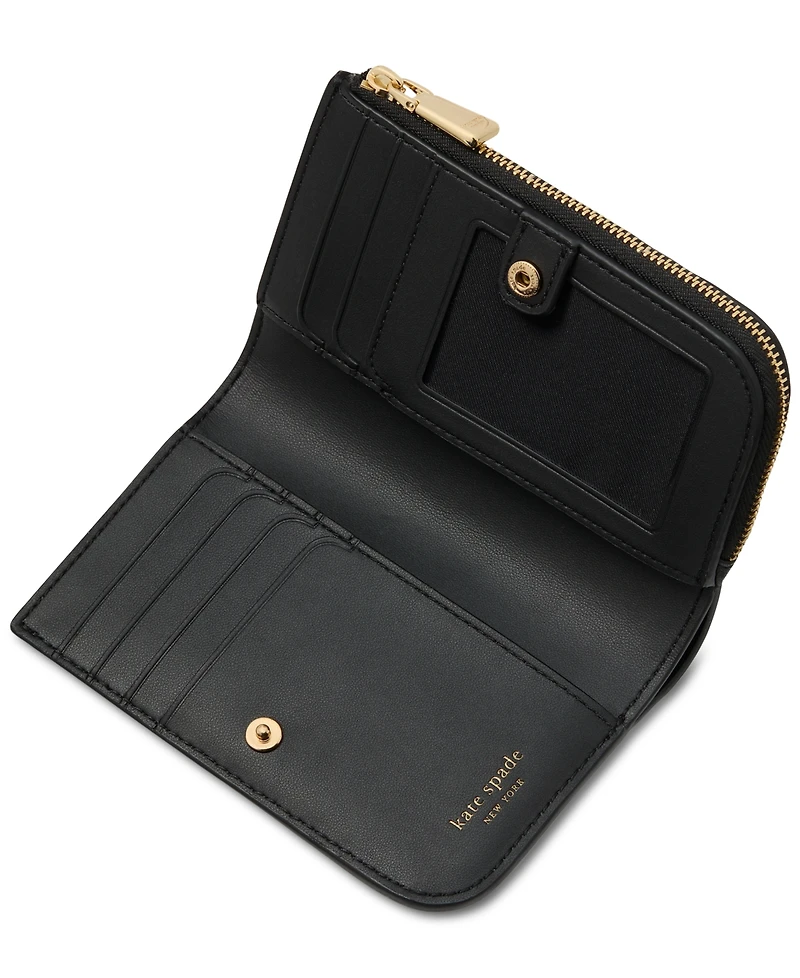 kate spade new york Deco Quilted Leather Compact Wallet