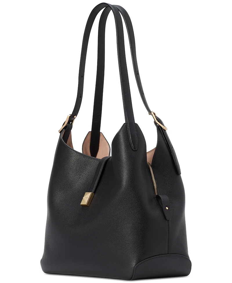 kate spade new york Deco Large Pebbled Leather Shoulder Bag