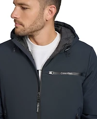 Calvin Klein Men's Infinite Stretch Water-Resistant Hooded Jacket