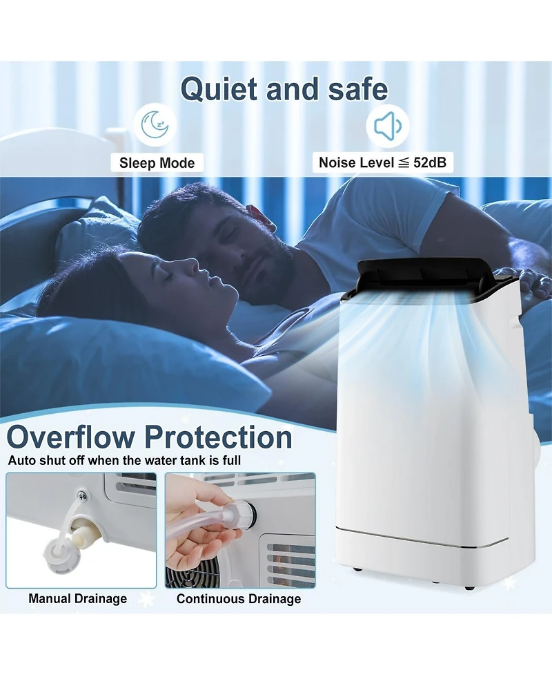 15000 Btu Portable Air Conditioner with App Control and Heat