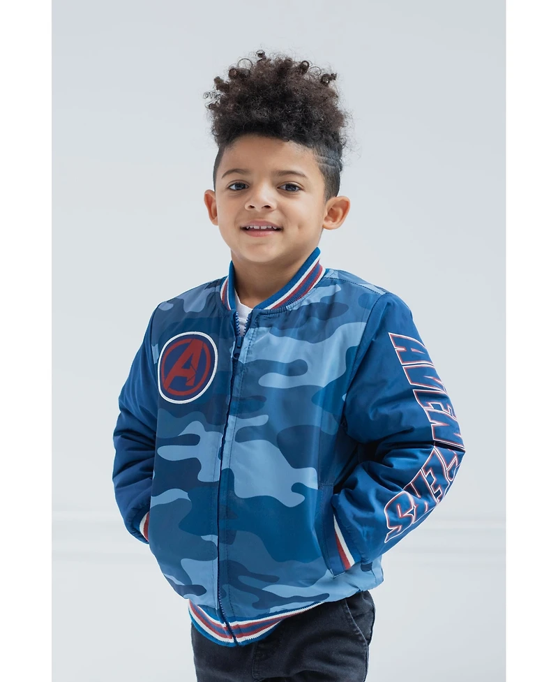 Avengers Boys Spider-Man Varsity Bomber Jacket