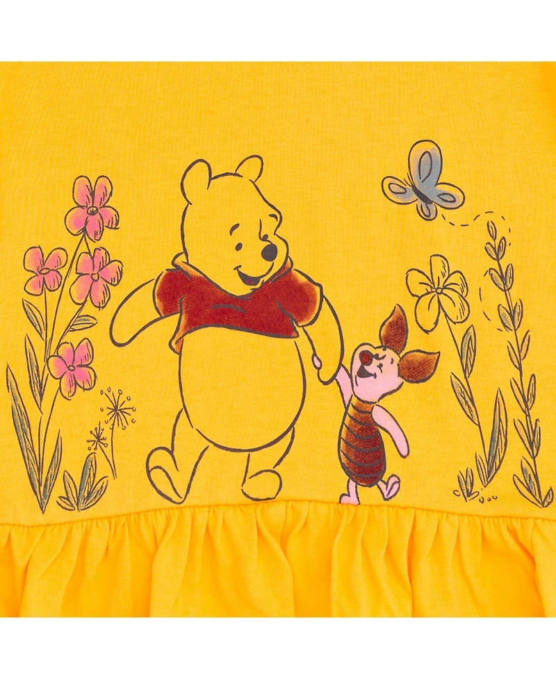 Winnie the Pooh Baby Girls Peplum T-Shirt and Leggings Outfit Set
