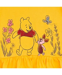 Winnie the Pooh Baby Girls Peplum T-Shirt and Leggings Outfit Set