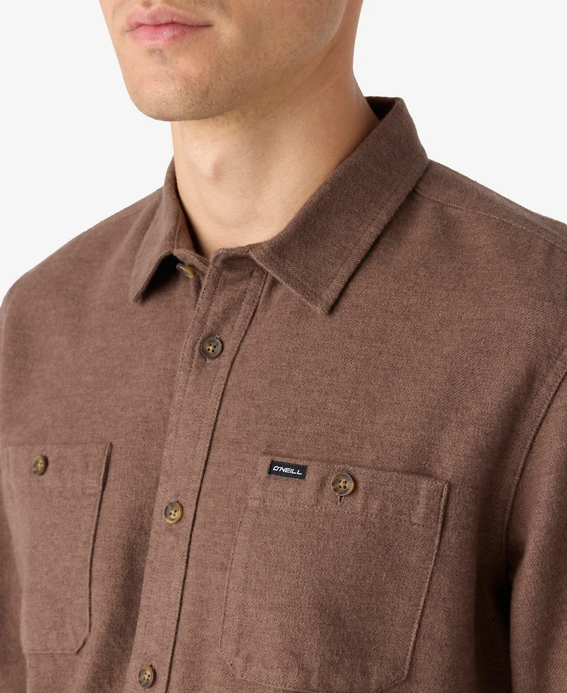O'Neill Men's Breakwater Solid Flannel Shirt