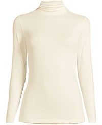 Lands' End Women's Baselayer Cozy Thermaskin Turtleneck Top