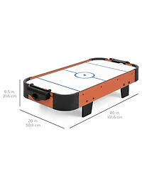 Best Choice Products 40in Air Hockey Arcade Table w/ 100V Motor, Electric Fan, 2 Strikers, Pucks