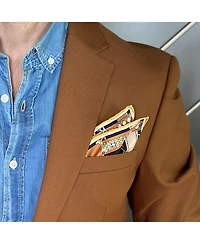 Elizabetta Men's Like Clockwork - Silk Pocket Square for Men