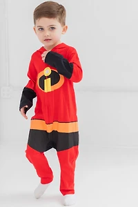 Incredibles Toddler Boys Disney Mr. Incredible Zip Up Cosplay Coverall