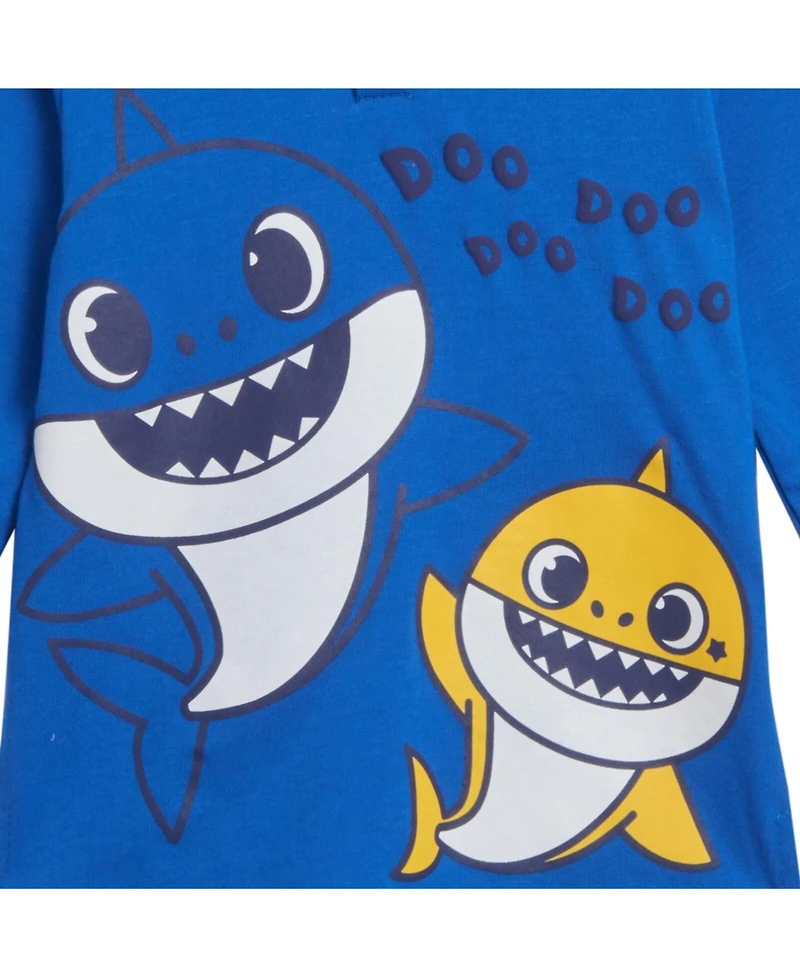 Baby Shark Baby Boys Pinkfong Shark Pullover Costume Hoodie and French Terry Pants Outfit Set