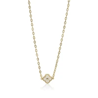 Bowood Lane Non-Tarnishing Mother of Pearl Clover Necklace