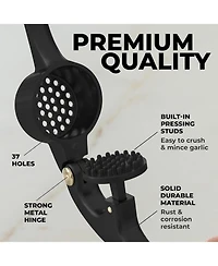 Premium Garlic Press - Durable Masher with Soft, Easy to Squeeze Handle