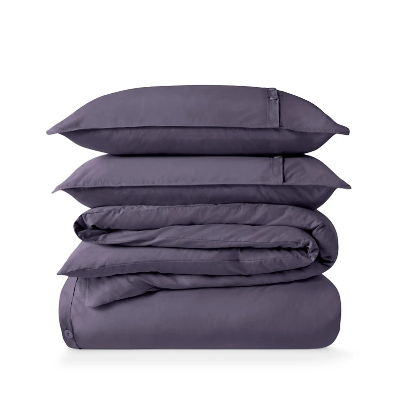 Bare Home Organic Cotton Percale Duvet Cover Set King/California King