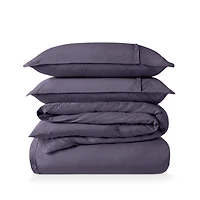 Bare Home Organic Cotton Percale Duvet Cover Set King/California King