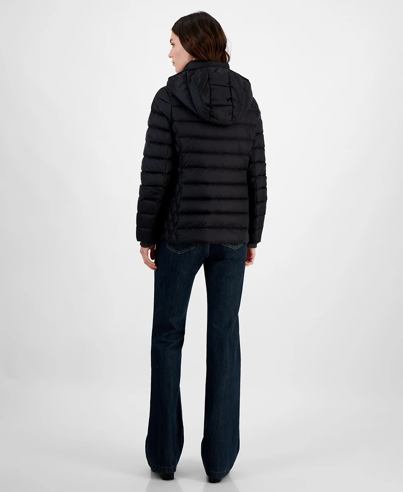 Michael Michael Kors Women's Hooded Packable Down Puffer Coat, Created for Macy's