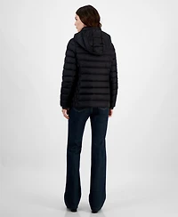 Michael Michael Kors Women's Hooded Packable Down Puffer Coat, Created for Macy's