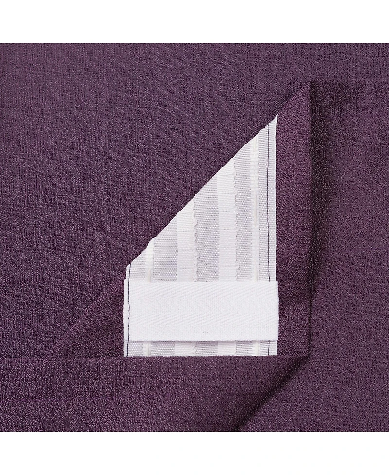 Chanasya Premium 2-Panel Faux Belgian Flax Textured Semi Sheer Curtains