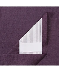 Chanasya Premium 2-Panel Faux Belgian Flax Textured Semi Sheer Curtains