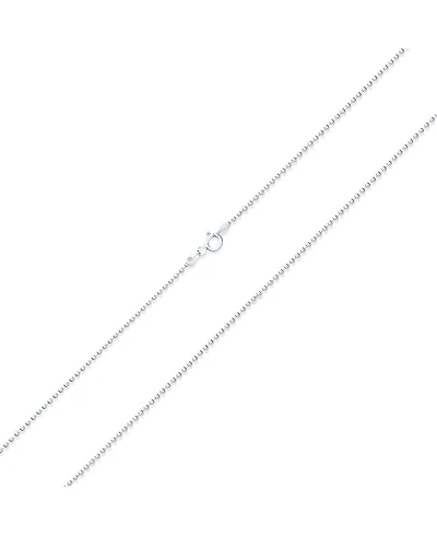 Bling Jewelry 180 Gauge Strong Shot Bead Ball .925 Sterling Silver Chain Necklace Nickle-Free 16 18 20 24 Inch