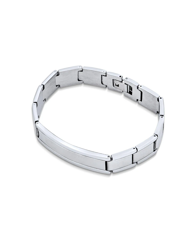 Bling Jewelry Stainless Steel Watchband Identification Id Bracelet Name Tag 8 Inch